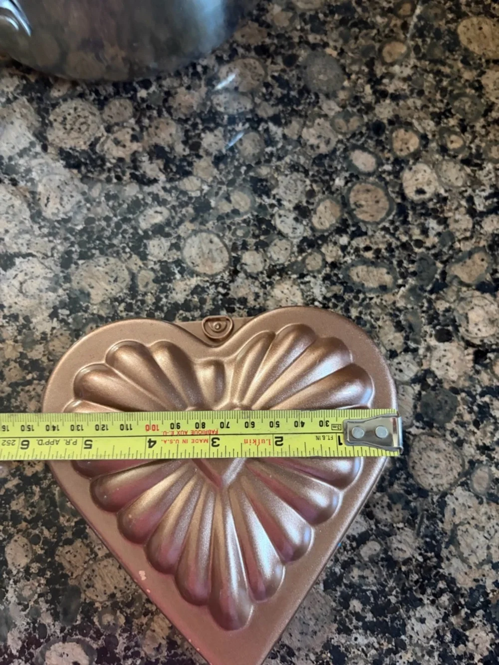 Vintage Heart-Shaped copper  Baking Mold